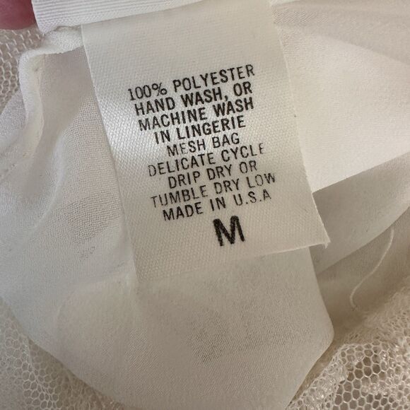 Jonquil Diane Samandi White/Ivory Satin Lace Slip Nightgown M Lingerie Bridal - Picture 11 of 11